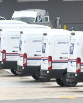 USPS在亚特兰大推出新的电动邮政车队