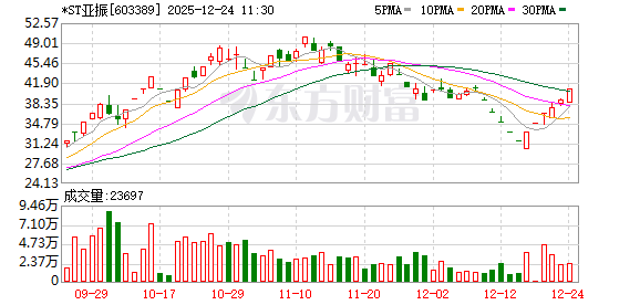 *ST亚振录得6天4板